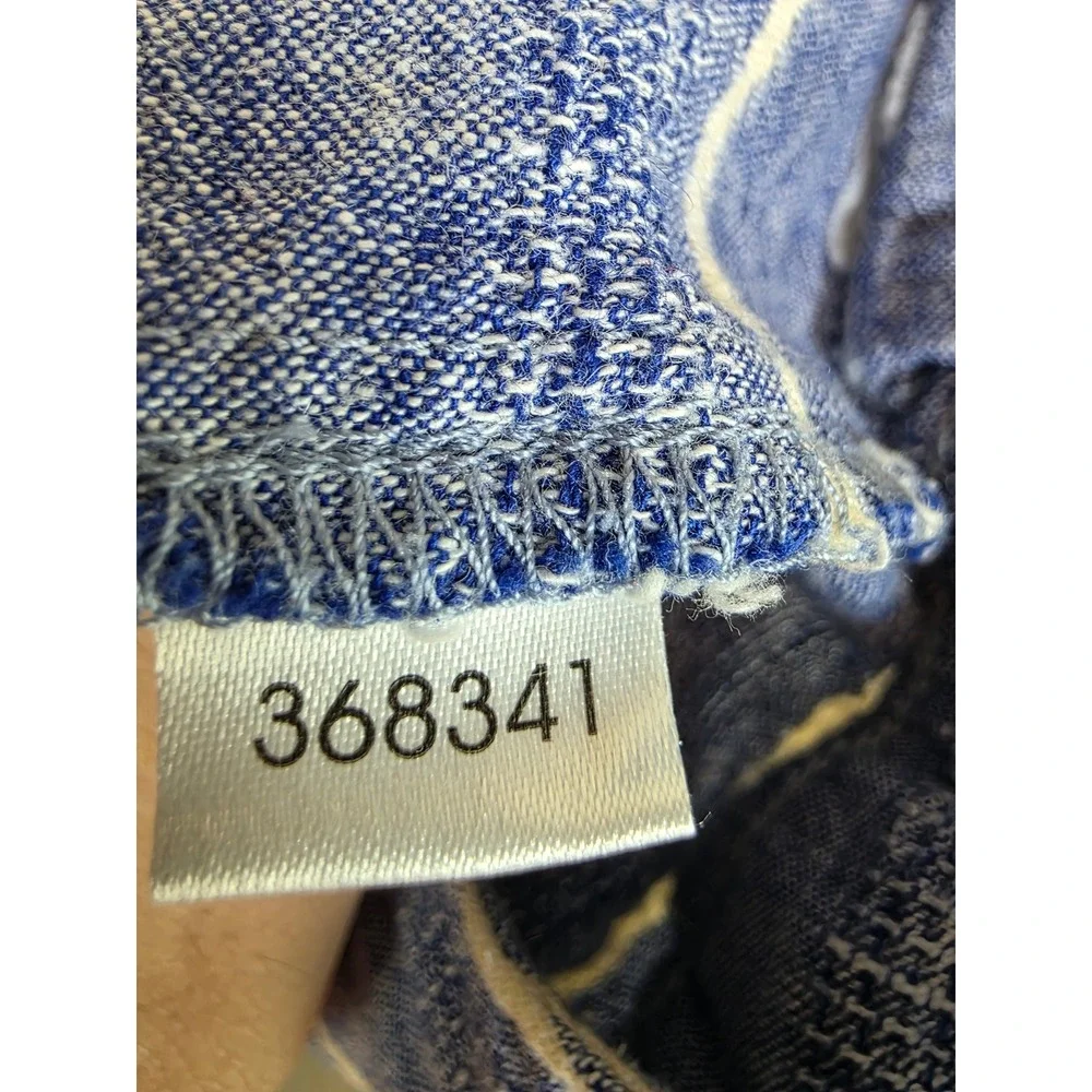 Ann Taylor LOFT‎ Blue Striped Linen Cotton Blend Shorts 368341